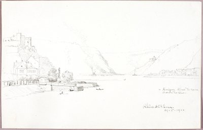 Rhine at St. Goar by George Elbert Burr