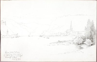 Rhine below St. Goar by George Elbert Burr