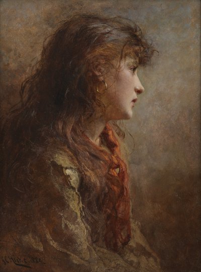 A Gypsy Girl by George Elgar Hicks