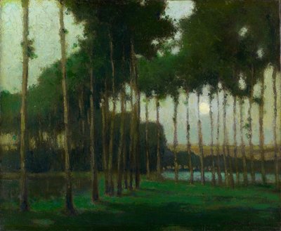 Moonlight Landscape by George Elmer Browne