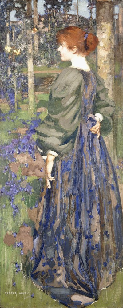 In the Bluebell Wood by George F. Henry