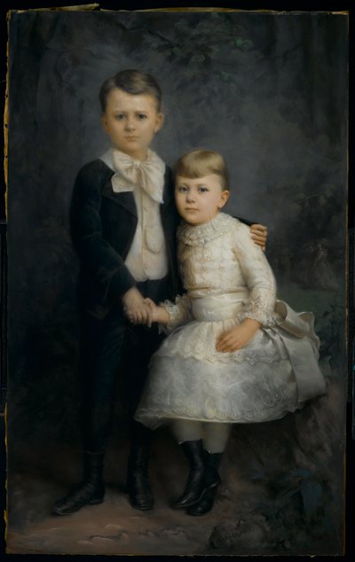 Portrait of Two Children, 1891 by George Gerhard