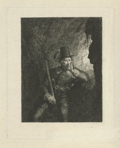 Armed Robber in a Cave by George Gillis Haanen