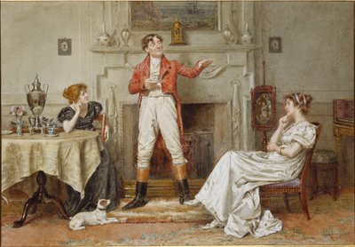 A Good Story by George Goodwin Kilburne
