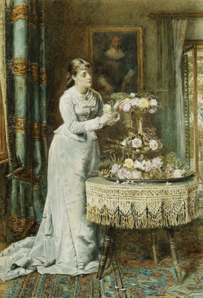 Flower Arrangement by George Goodwin Kilburne
