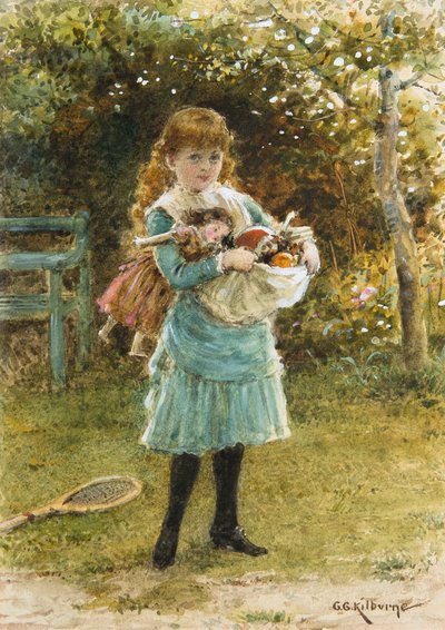Going Out to Play by George Goodwin Kilburne
