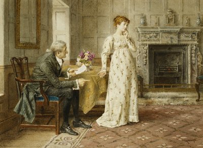 Some Paternal Advice by George Goodwin Kilburne
