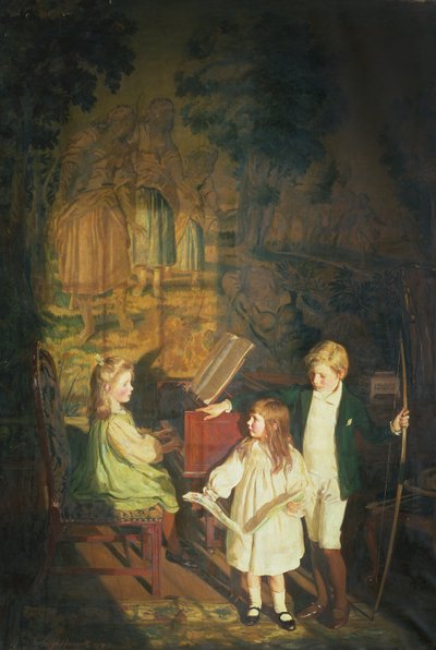 At the Harpsichord: My Children by George Harcourt