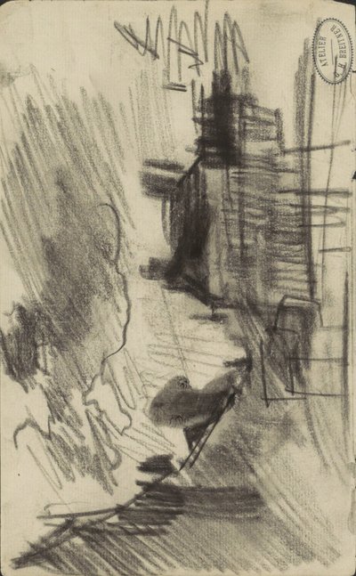 Cityscape, Possibly in Amsterdam by George Hendrik Breitner