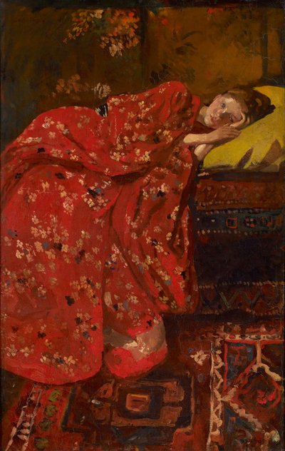 The Red Kimono by George Hendrik Breitner