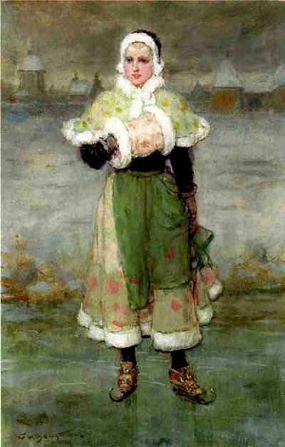 A Dutch Skater by George Henry Boughton