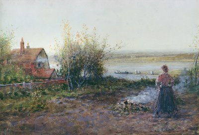 Bawdsey Ferry, near Felixstowe by George Henry Boughton