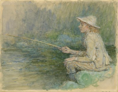 Boy Fishing by George Henry Boughton