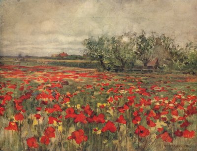 The Poppy Field by George Hitchcock