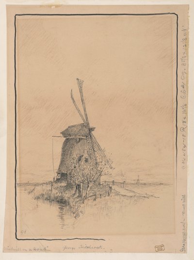 The Windmill on the Road by George Hitchcock