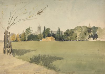 Christ Church from the Meadows by George Hollis
