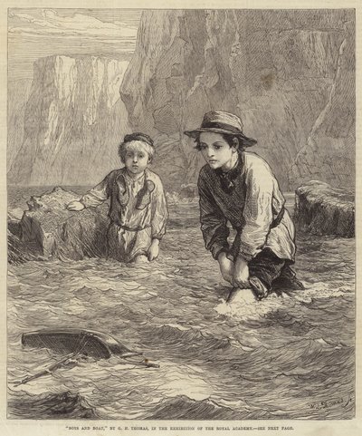 Boys and Boat by George Housman Thomas