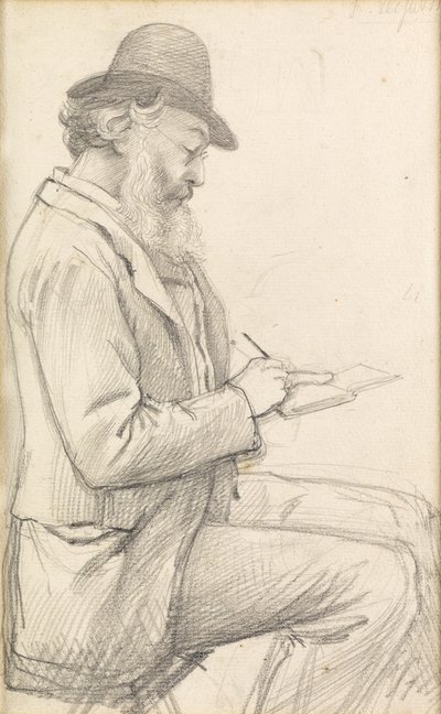 Lord Leighton Sketching by George Howard