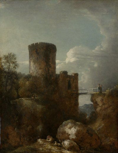Conway Castle, 1809 by George Howland Beaumont