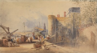 Moat at the Tower of London by George Howse