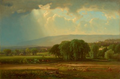 Harvest Scene in the Delaware Valley by George Inness
