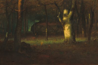 Sunset in the Woods by George Inness