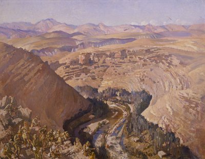 Barada Gorge, 30 September 1918 by George Lambert