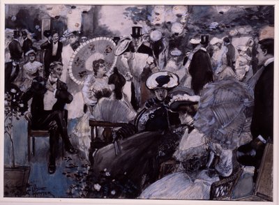 A Garden Party by George Leslie Hunter