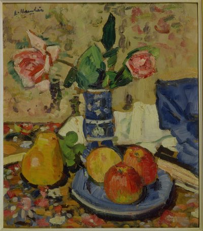Apples, Pears and Roses by George Leslie Hunter