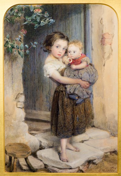 Girl and Child by George Manson