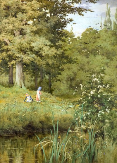 Picking Wild Flowers by George Marks