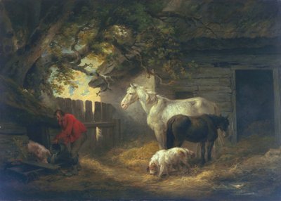 A Farmyard by George Morland