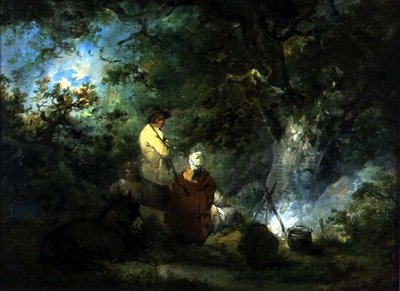 Gypsies by a Campfire by George Morland