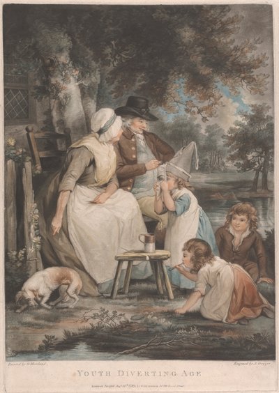 Youth Diverting Age by George Morland