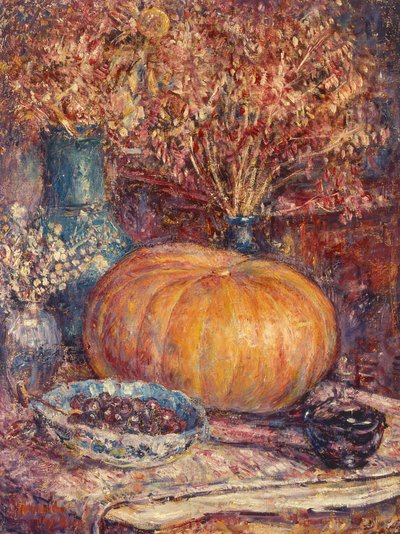 Still Life with Pumpkin by George Morren