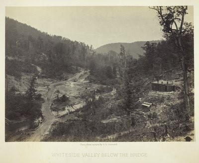 Whiteside Valley Below the Bridge by George N. Barnard