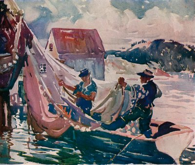 Winding Nets, c1930 by George Pearse Ennis