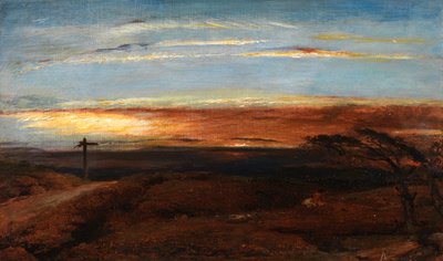 Landscape at Sunset by George Richmond