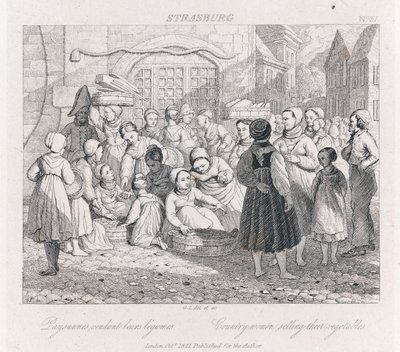 Peasants Selling, Strasburg by George Robert Lewis