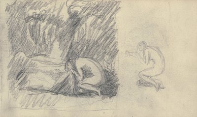 Sketchbook Drawing by George Romney