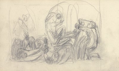 Sketchbook Drawing by George Romney
