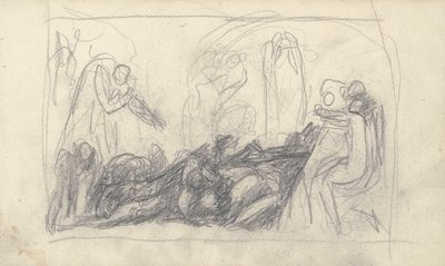 Sketchbook Drawing by George Romney