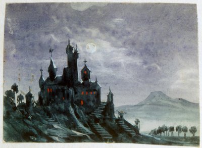 Fantasy Castle in Moonlight I by George Sand