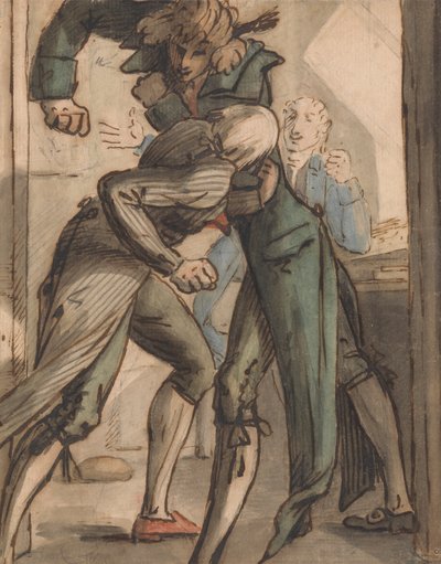 Shepheard, Field and Haughton (fighting) by George Shepheard