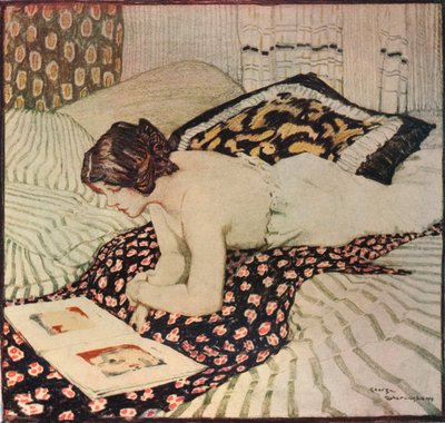The Flowered Shawl by George Sheringham