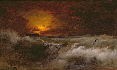 Sunset Over the Sea, 1887 by George Snr. Inness