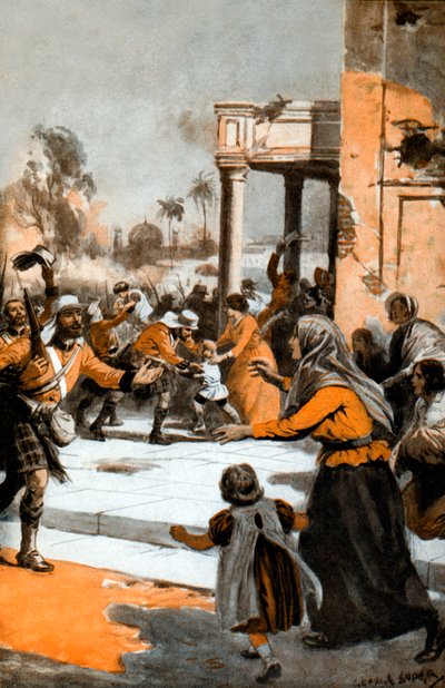 Highlanders at the Relief of Lucknow by George Soper