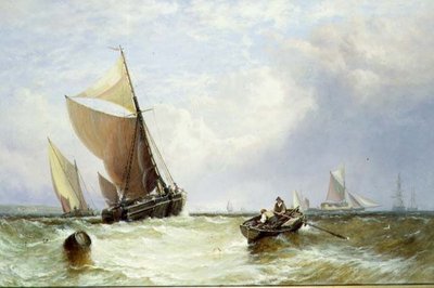 Shipping on a Windy Day by George Stainton