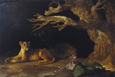 Lioness and Cave by George Stubbs