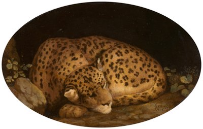 Sleeping Leopard by George Stubbs